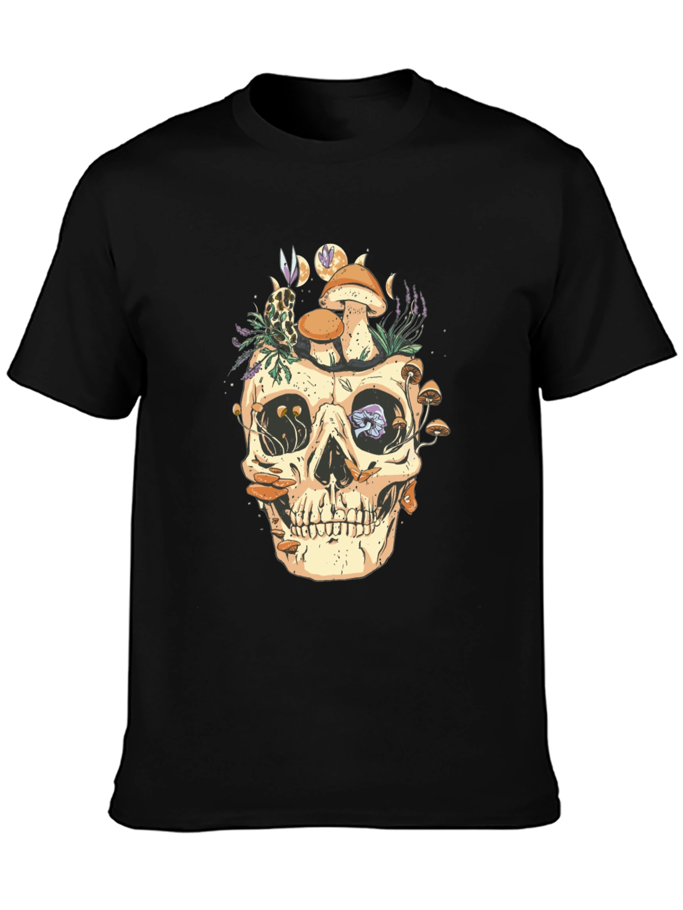 Skull & Mushrooms Graphic Tee