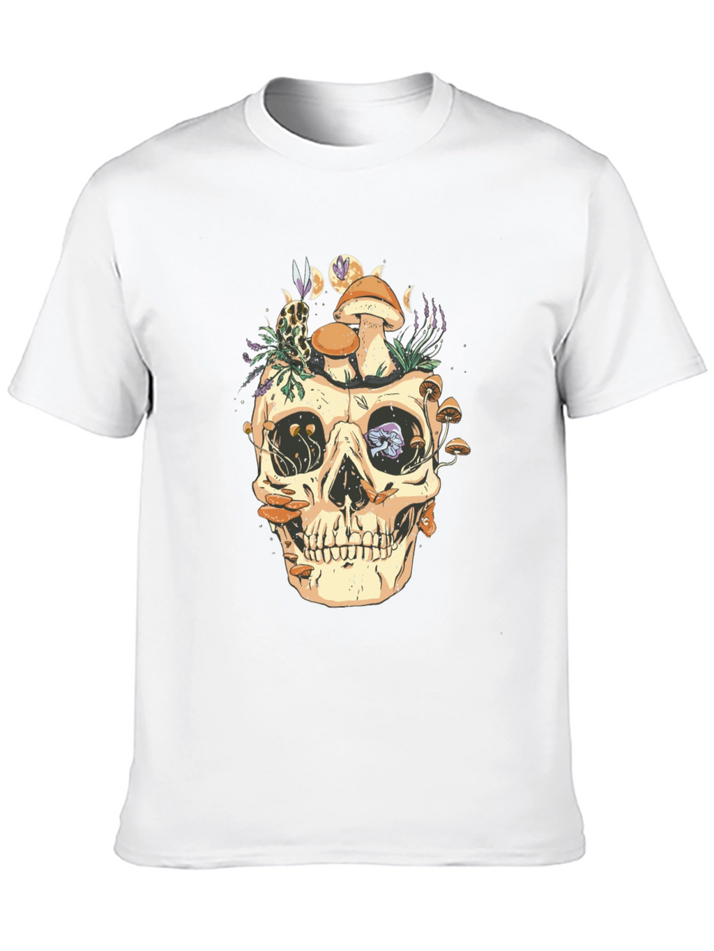 Skull & Mushrooms Graphic Tee