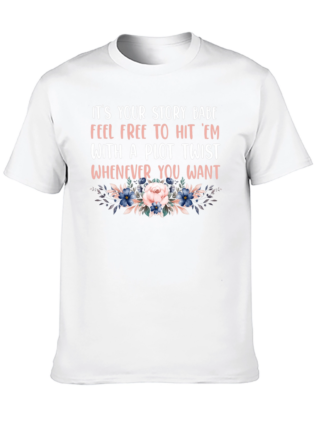 Plot Twist Floral Graphic Tee