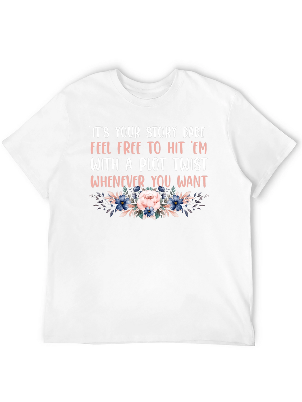 Plot Twist Floral Graphic Tee