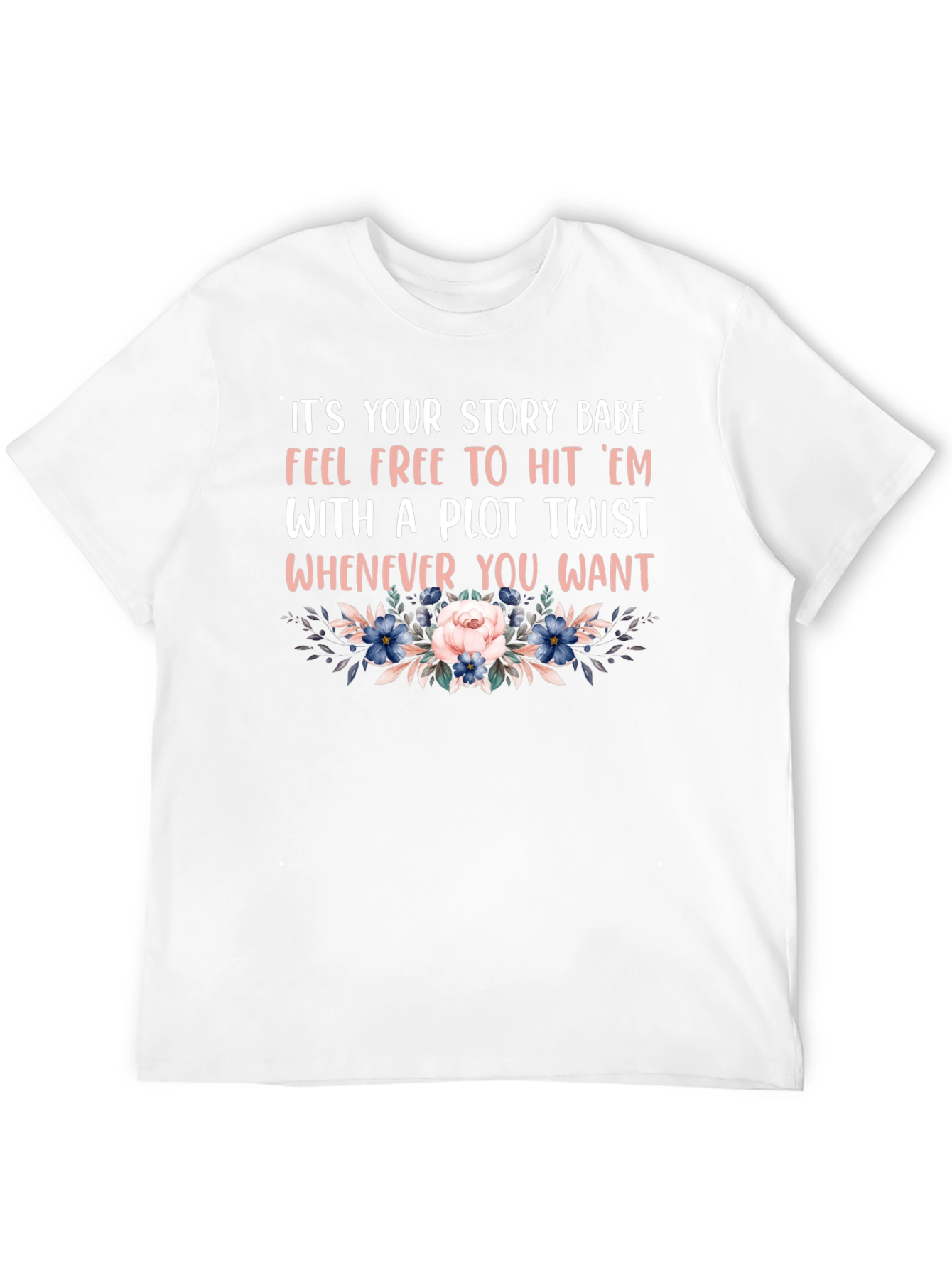 Plot Twist Floral Graphic Tee