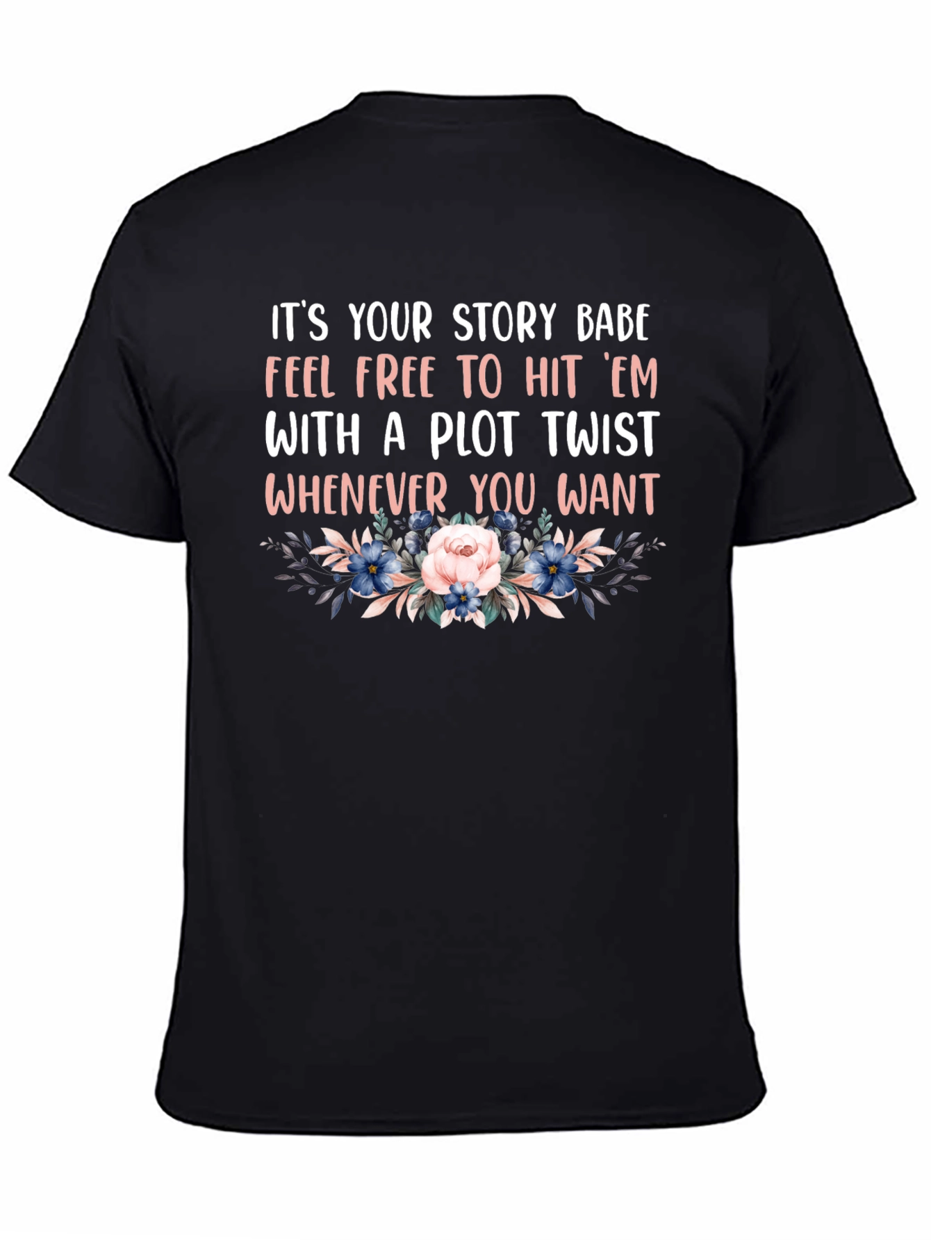Plot Twist Floral Graphic Tee