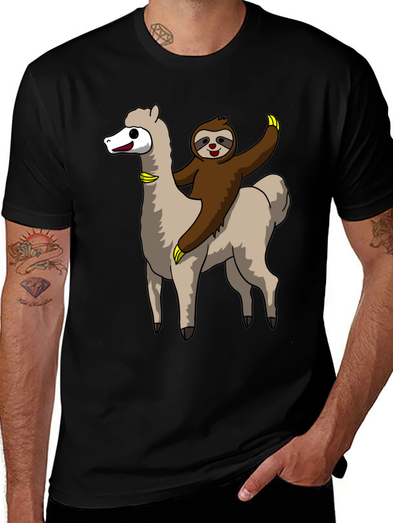 Sloth Riding Alpaca T-Shirt
