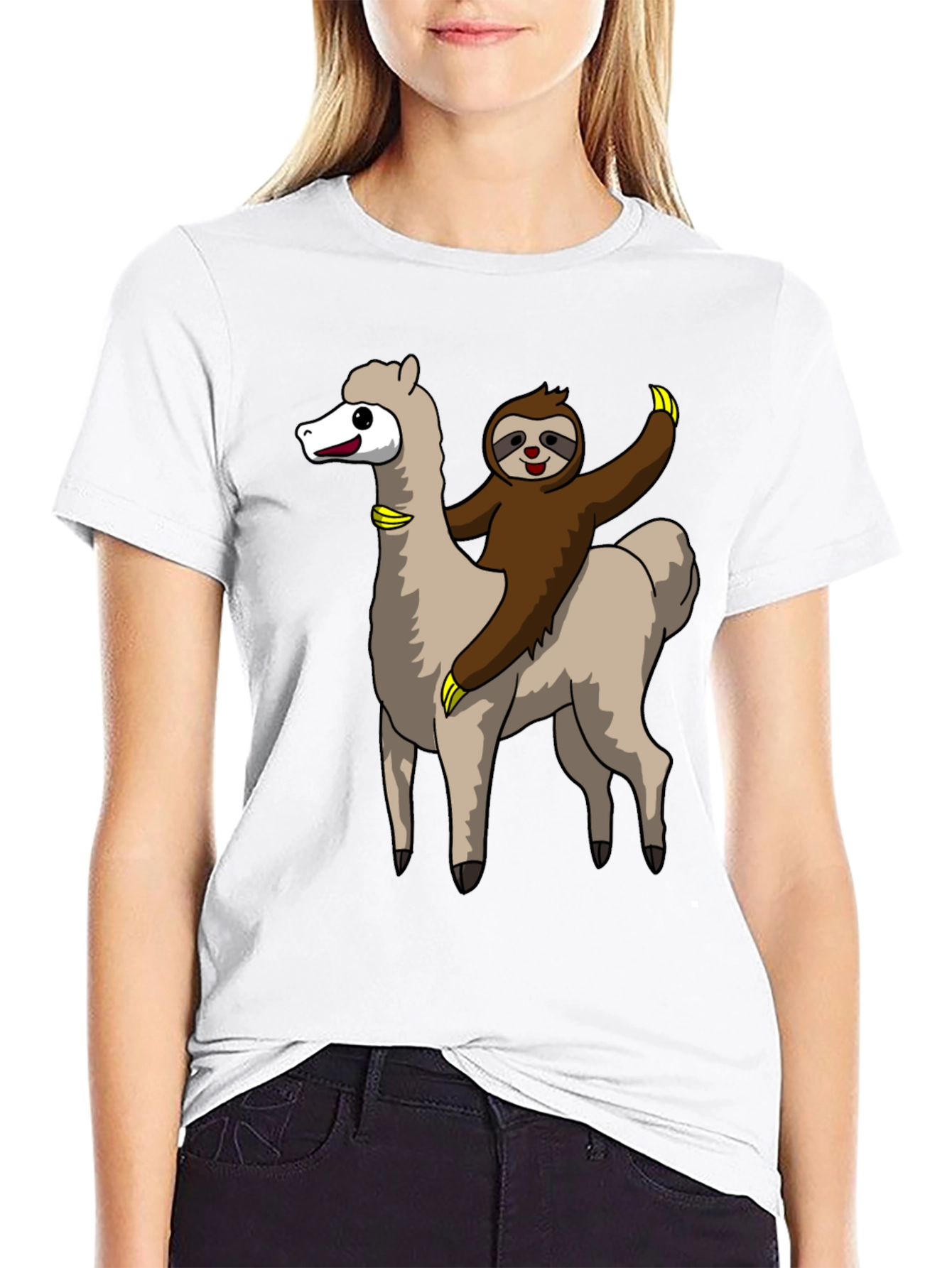 Sloth Riding Alpaca T-Shirt