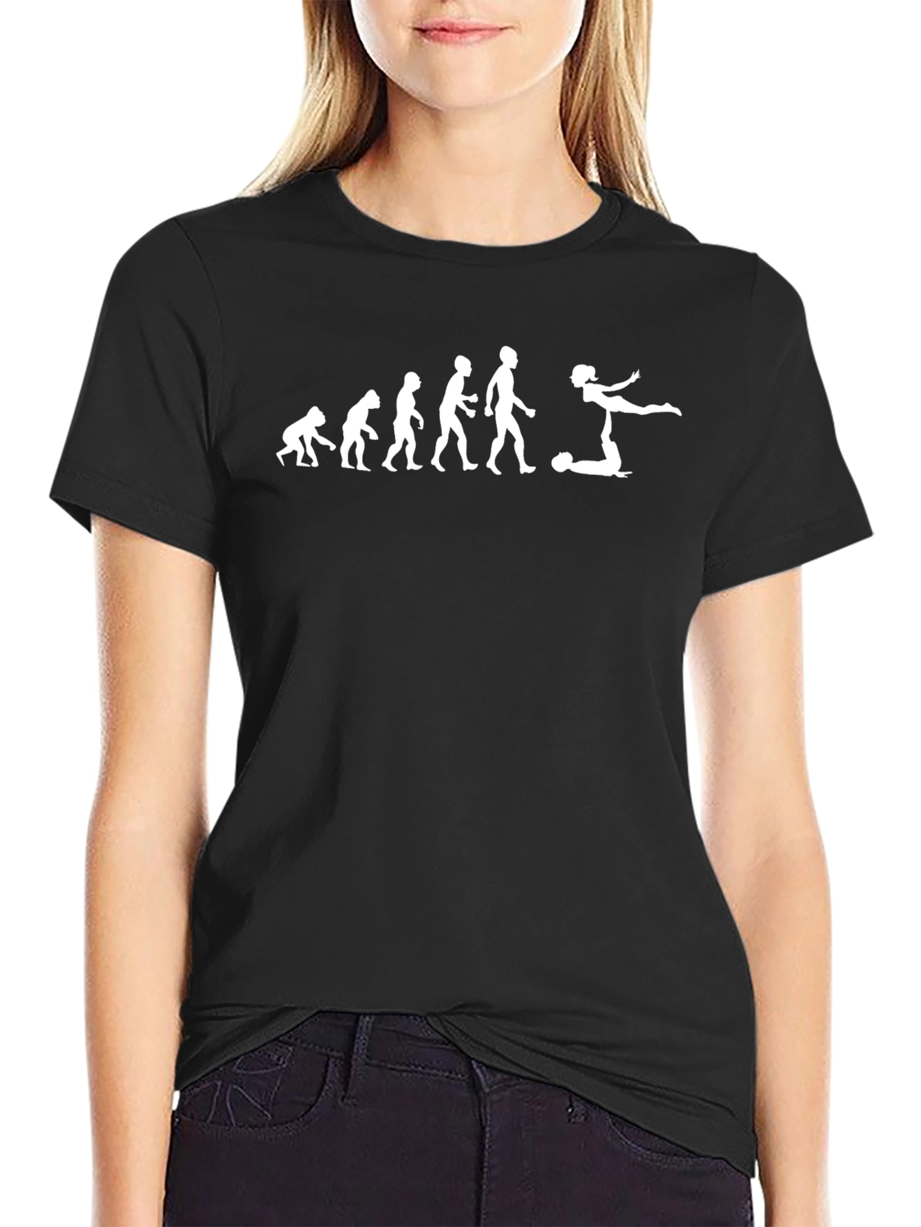 Evolution of Acro T-Shirt - Black Cotton Blend