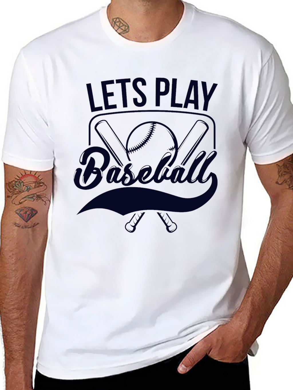 Lets Play Baseball Graphic Tee