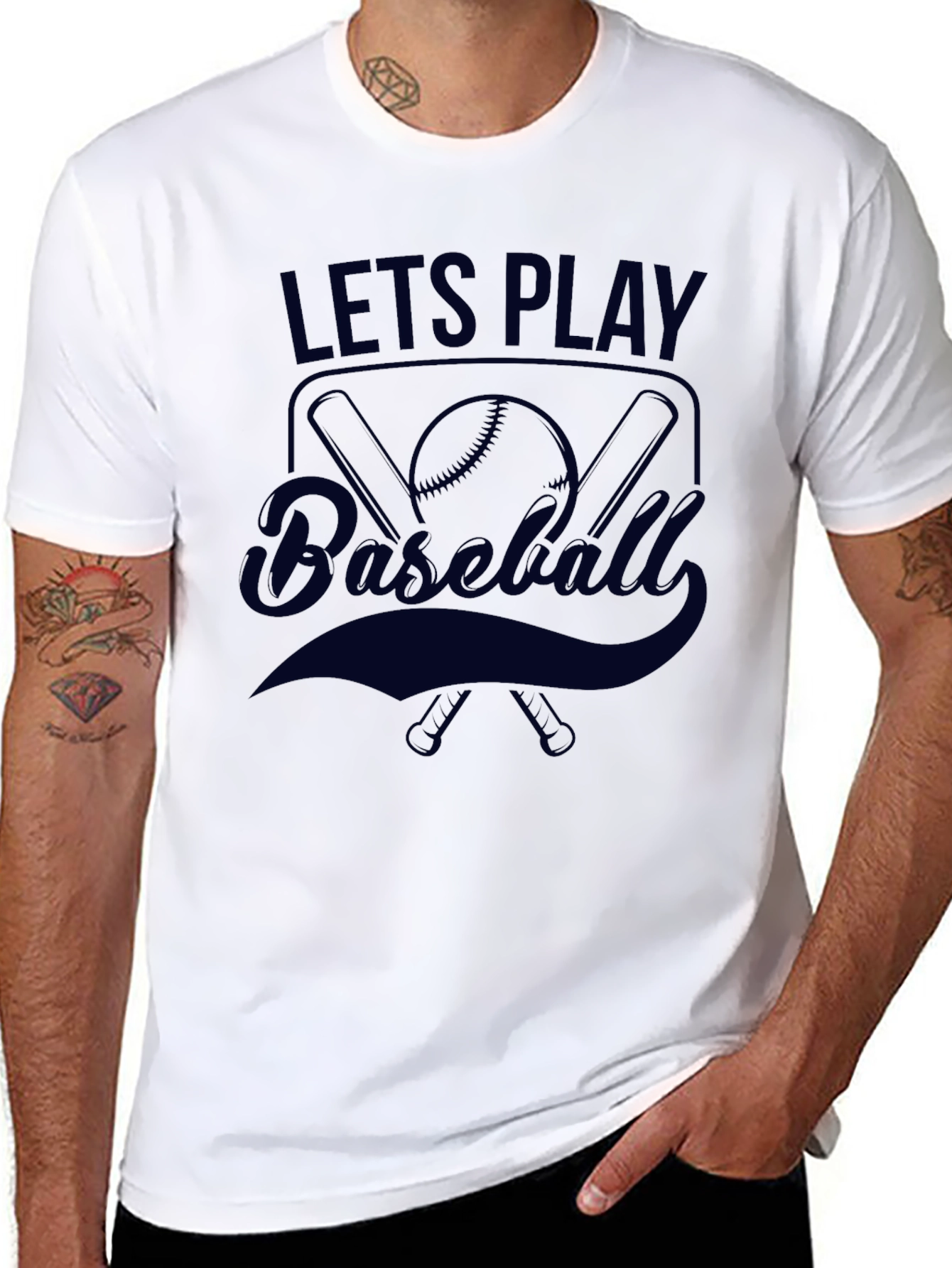 Lets Play Baseball Graphic Tee
