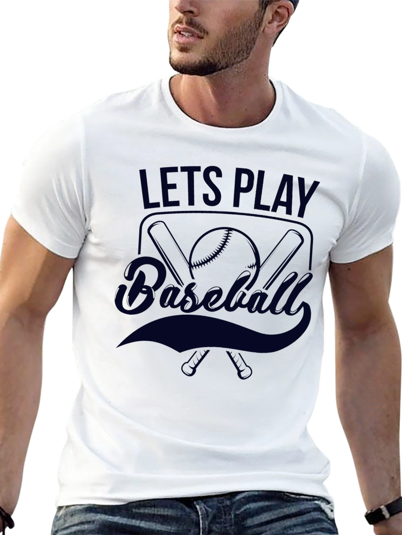 Lets Play Baseball Graphic Tee