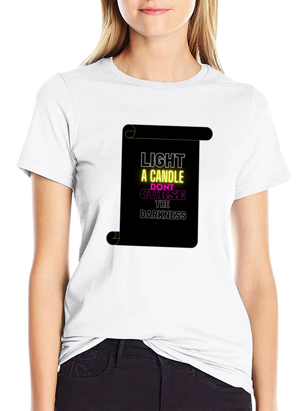 Inspirational Graphic T-Shirt - Light a Candle