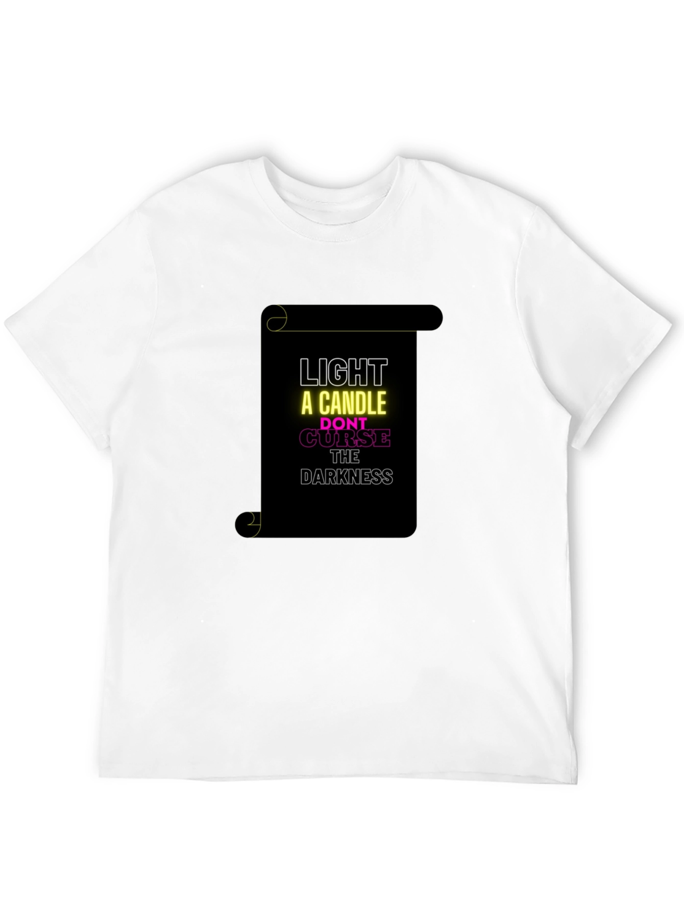 Inspirational Graphic T-Shirt - Light a Candle
