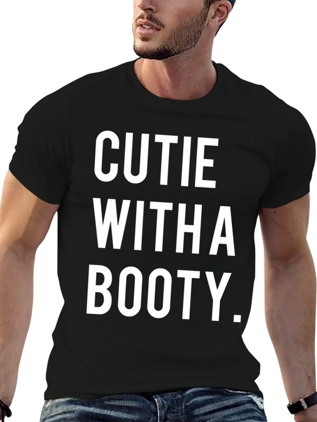 Cutie With a Booty Funny Graphic Tee