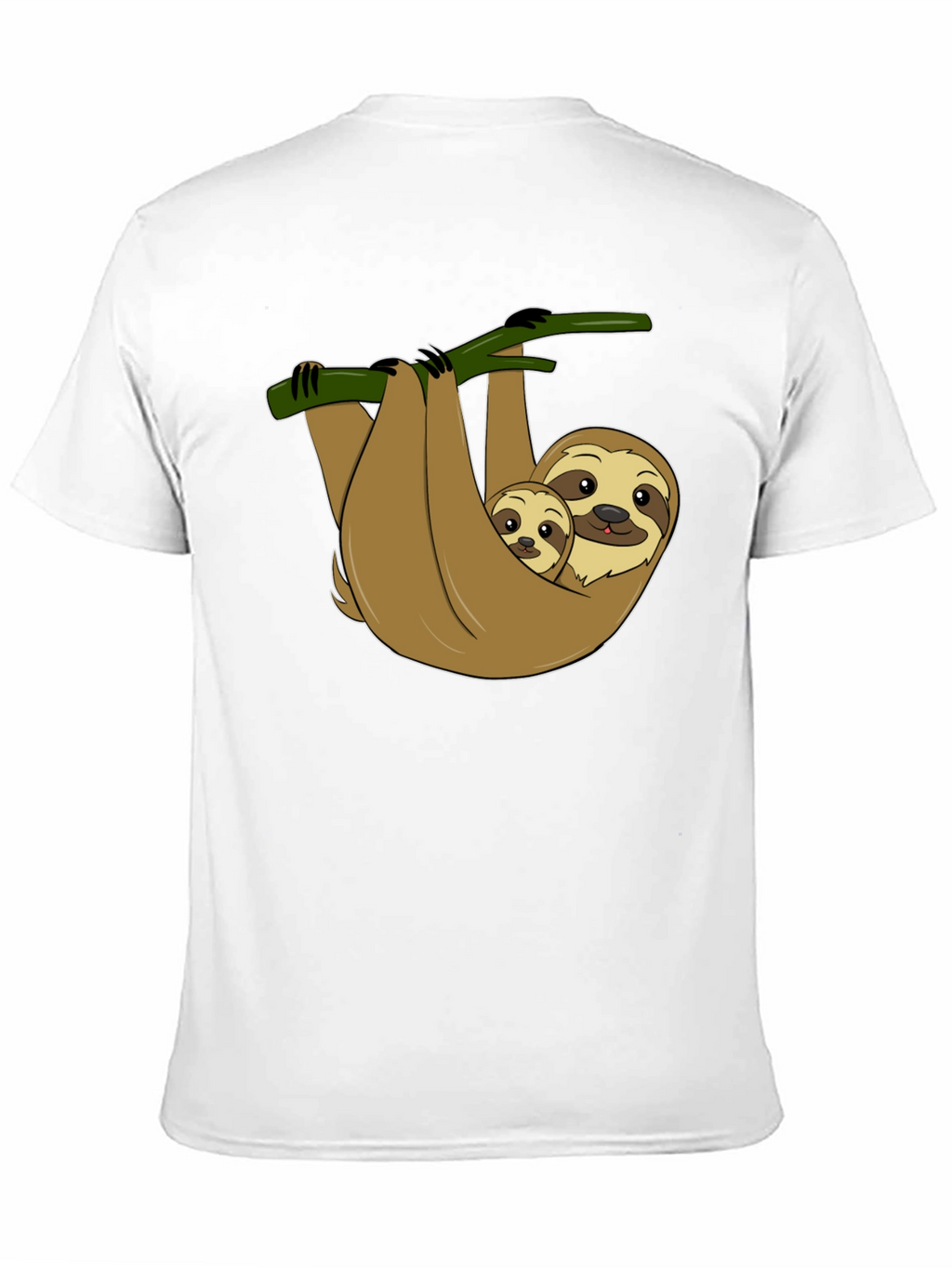 Cute Sloth Mom & Baby Graphic T-Shirt