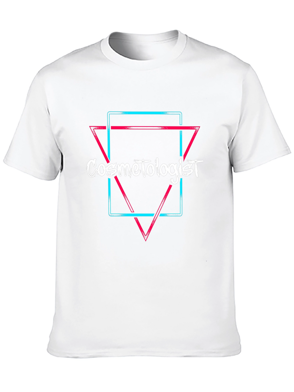 Cosmetologist Neon Graphic T-Shirt - Black