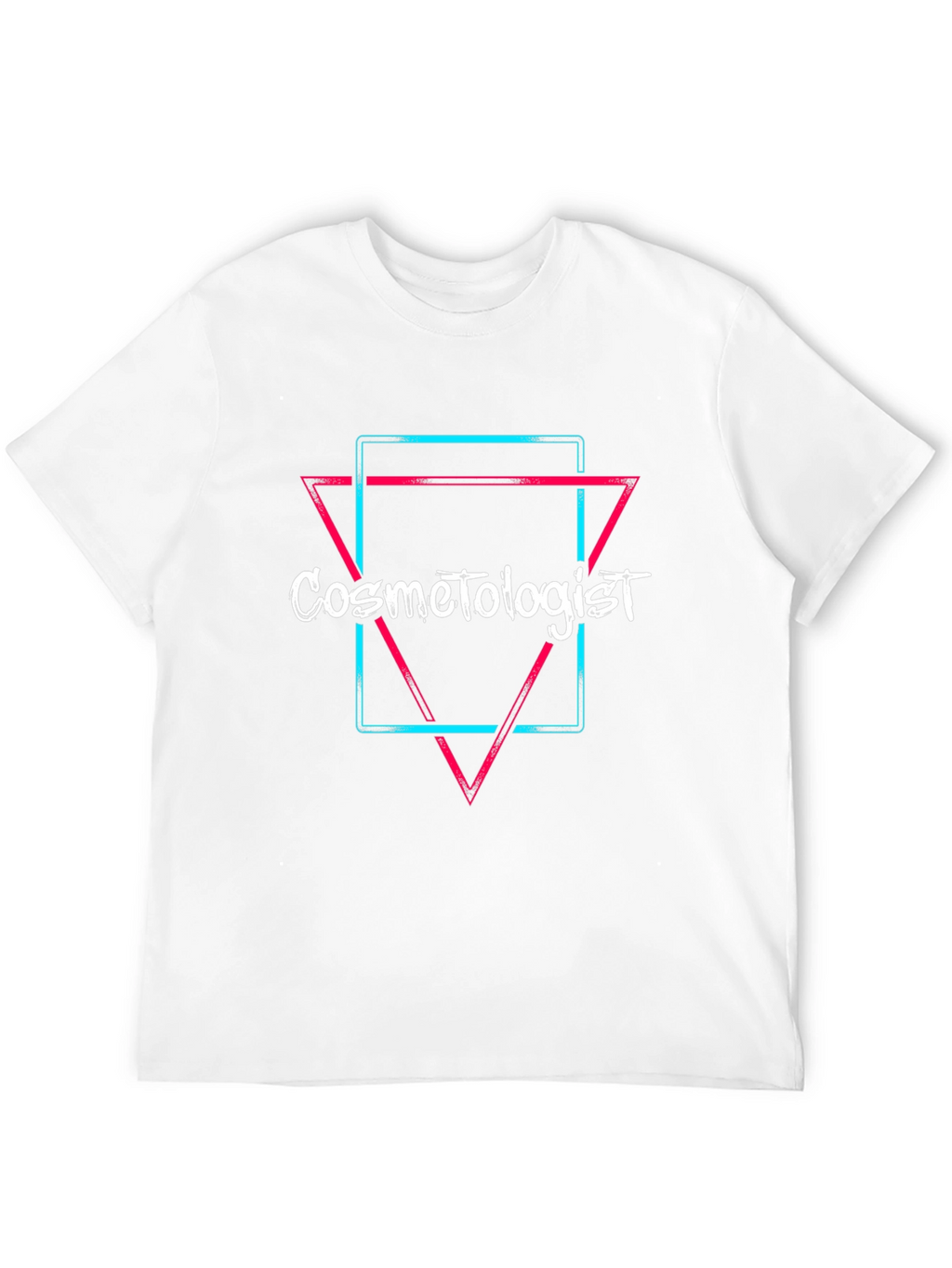 Cosmetologist Neon Graphic T-Shirt - Black
