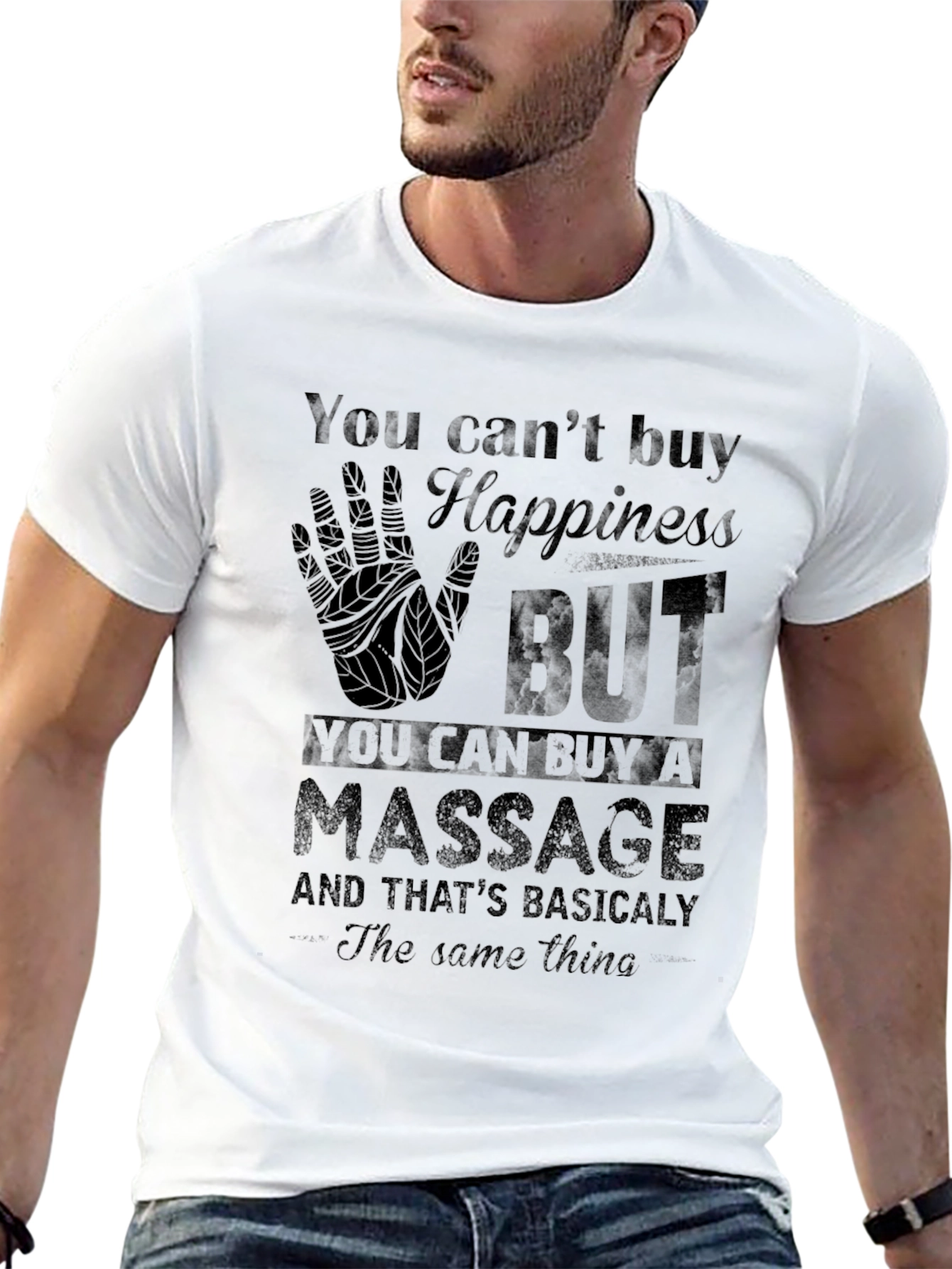 Funny Massage Therapy T-Shirt - Happiness