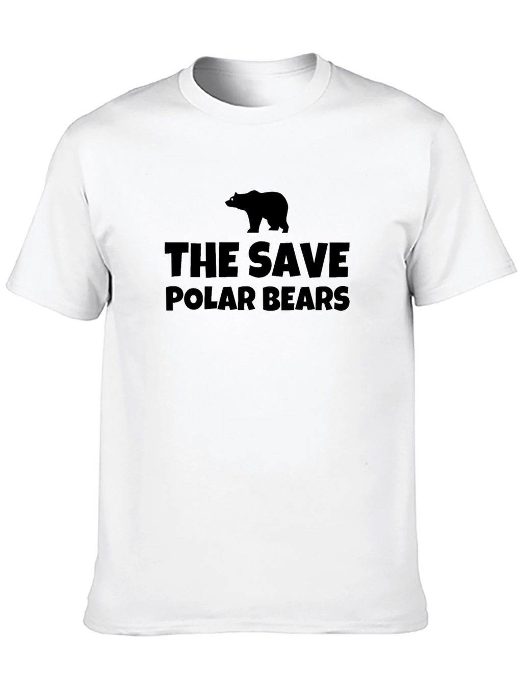 Save Polar Bears Graphic Tee - Black