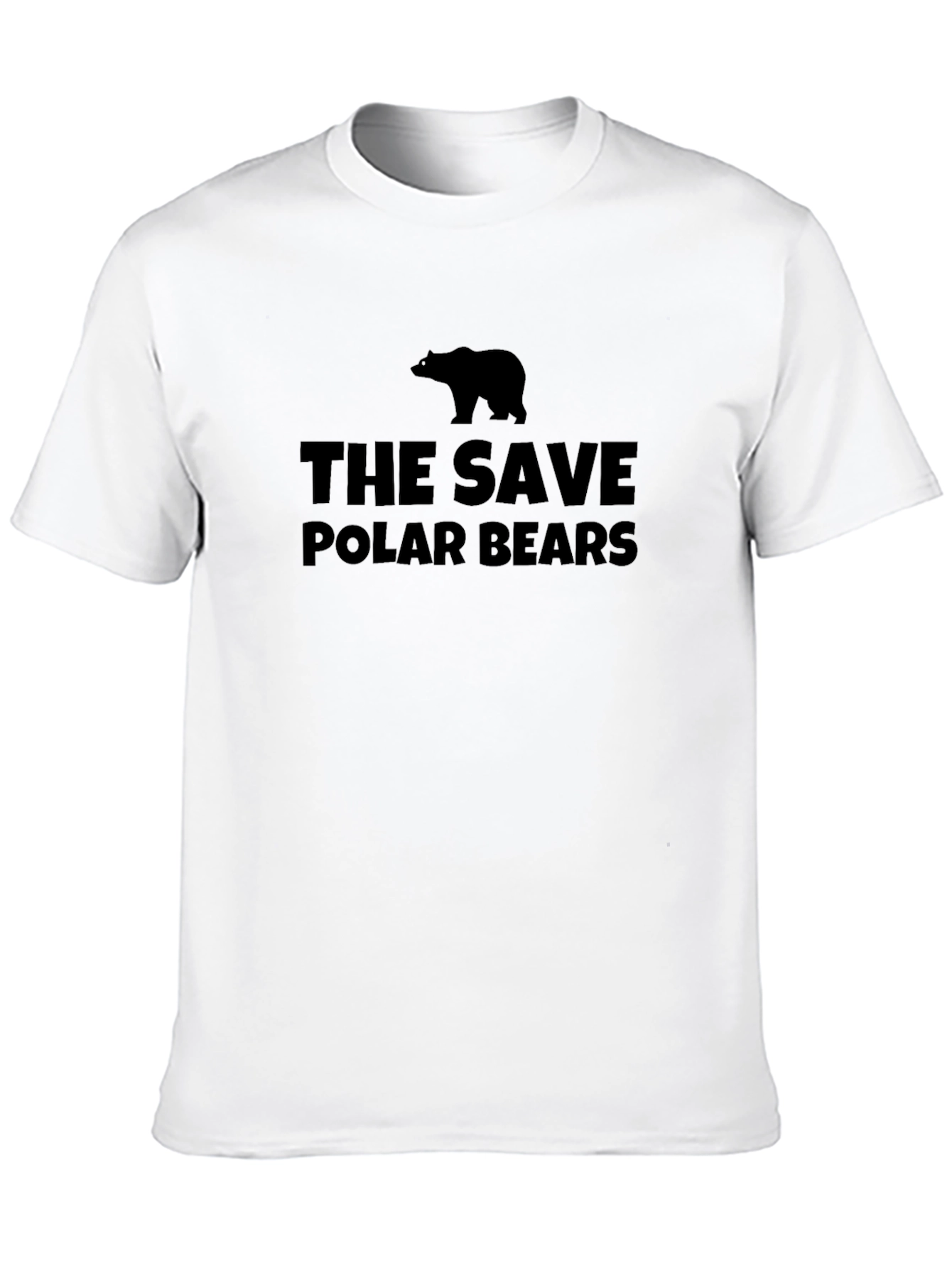 Save Polar Bears Graphic Tee - Black