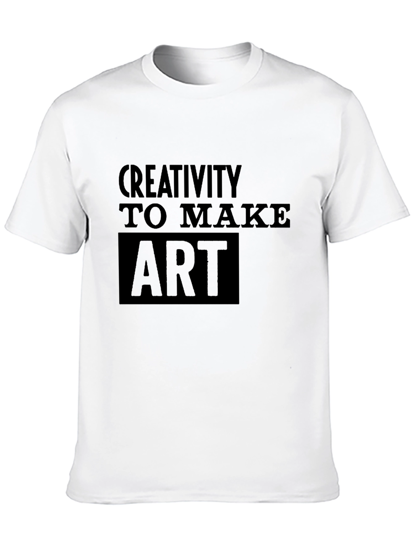Creative Art Black T-Shirt - Unique Design