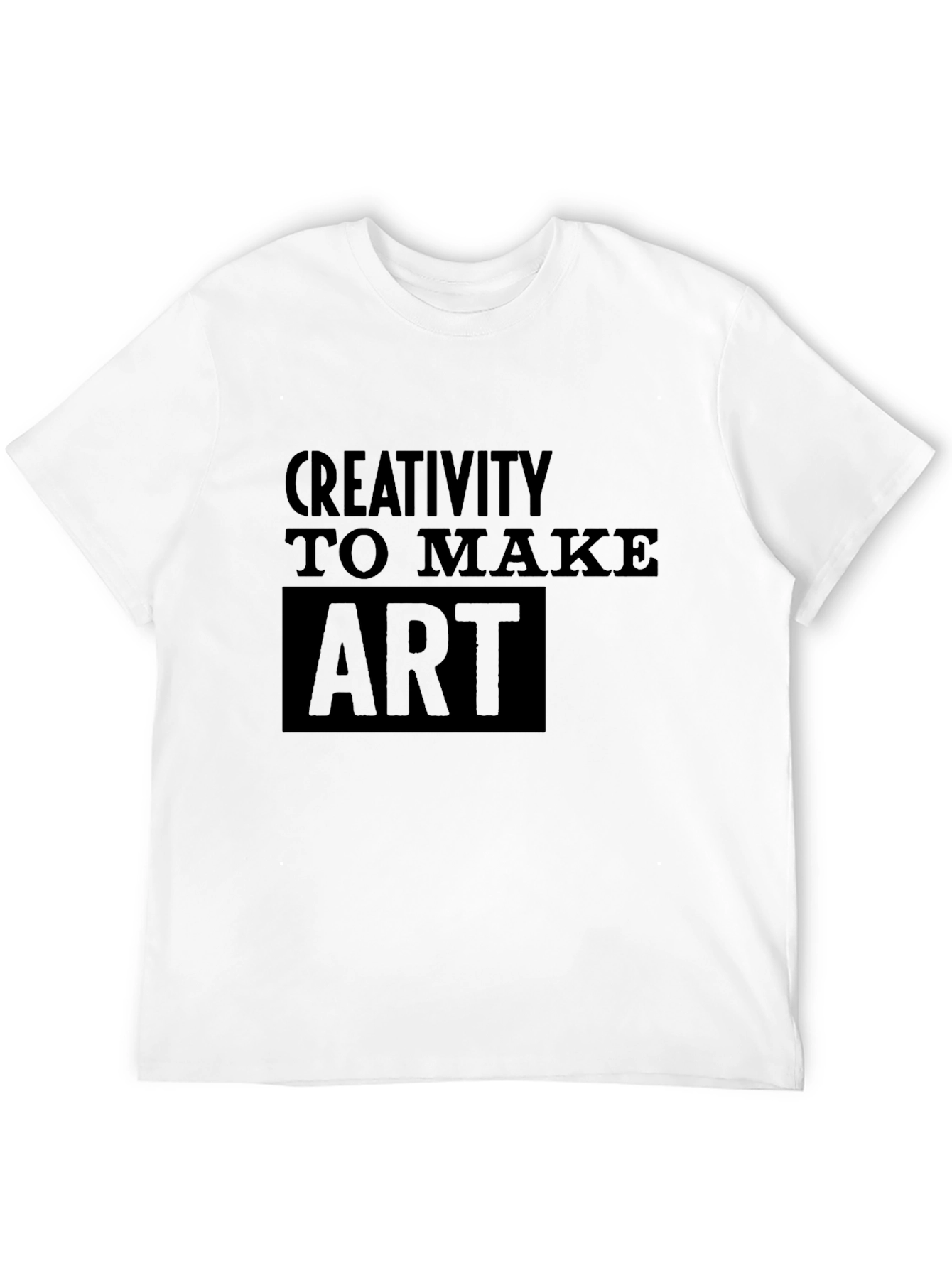 Creative Art Black T-Shirt - Unique Design