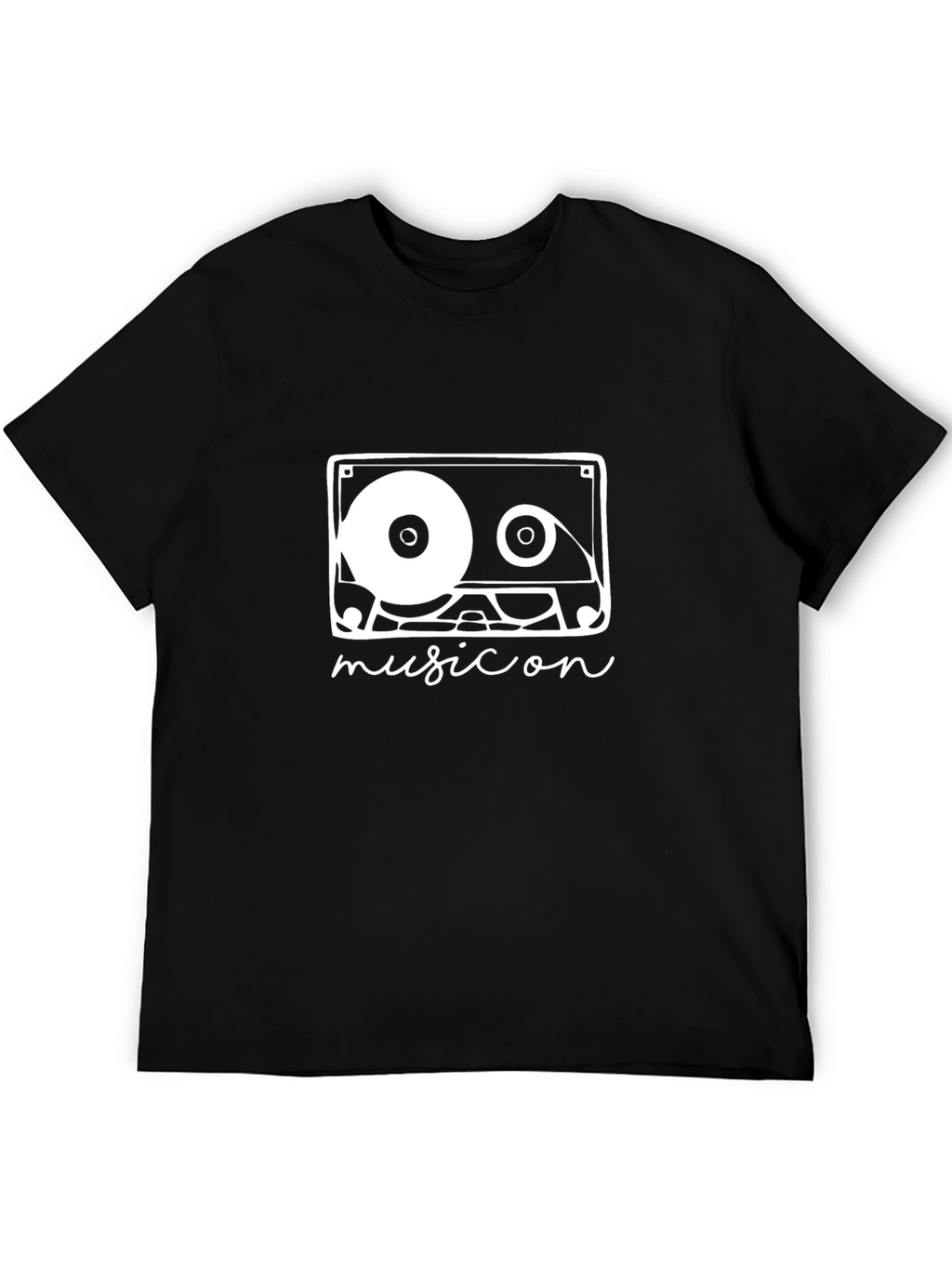 Music Cassette Graphic Tee - Retro Style