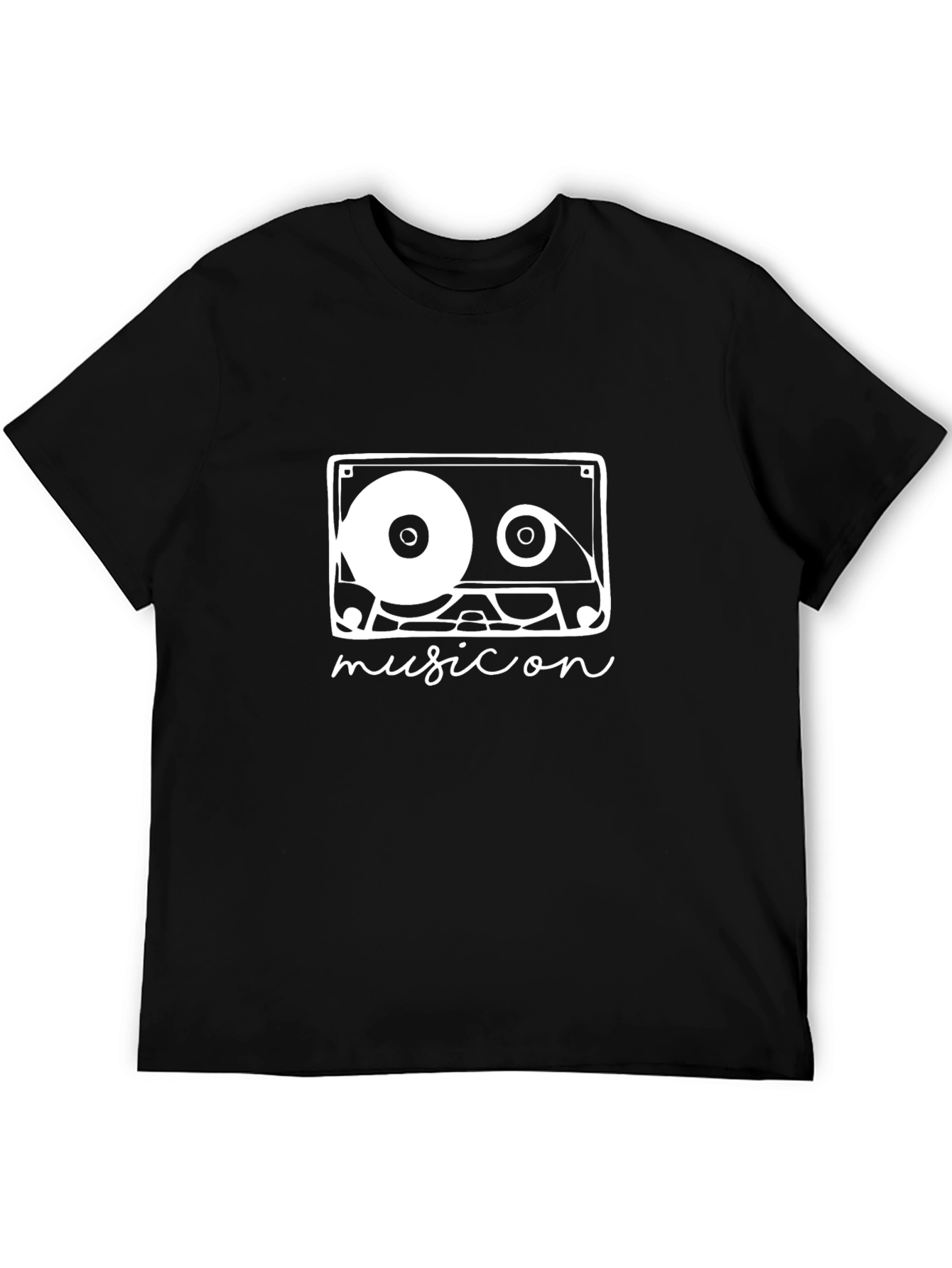 Music Cassette Graphic Tee - Retro Style