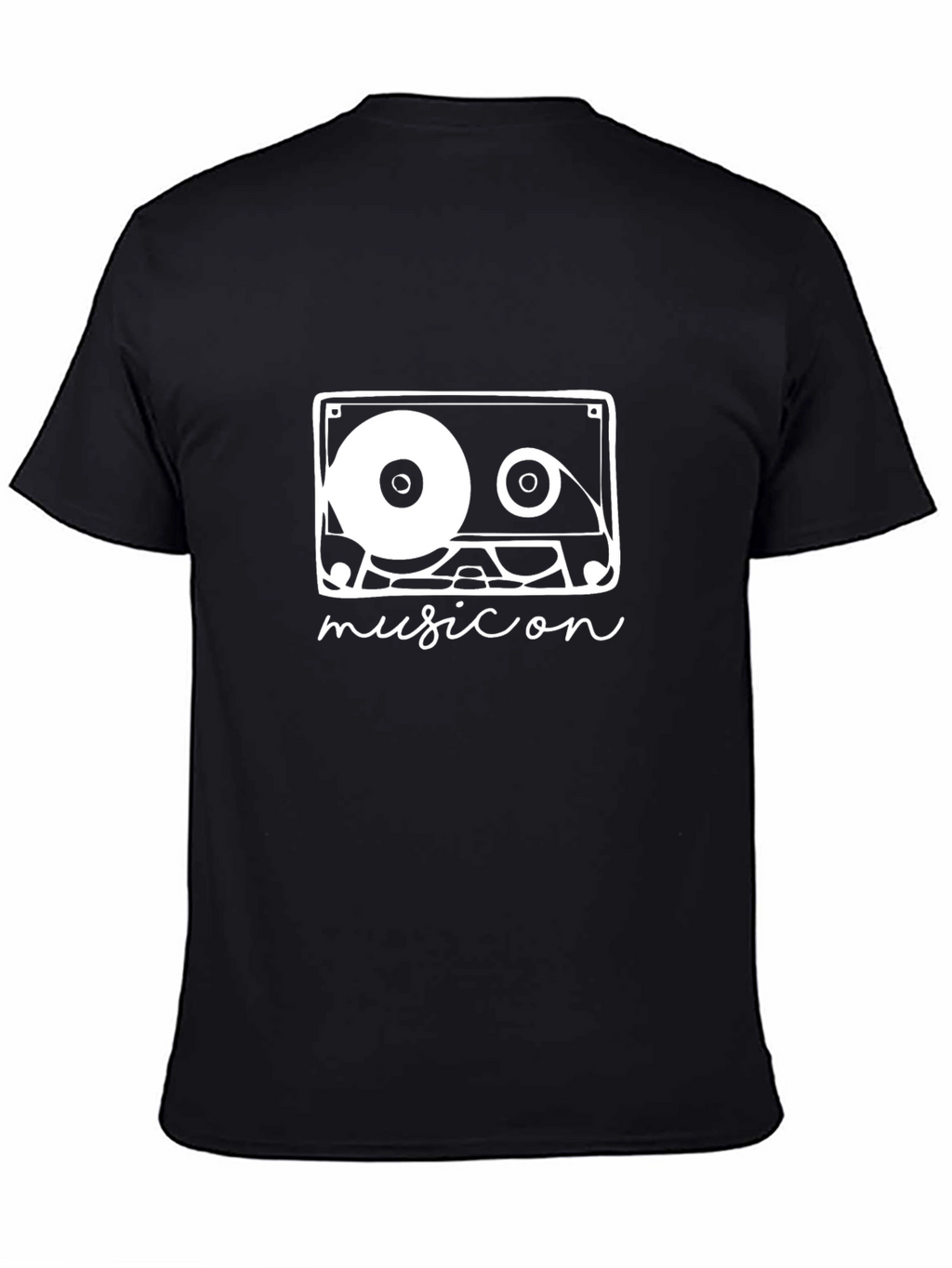 Music Cassette Graphic Tee - Retro Style