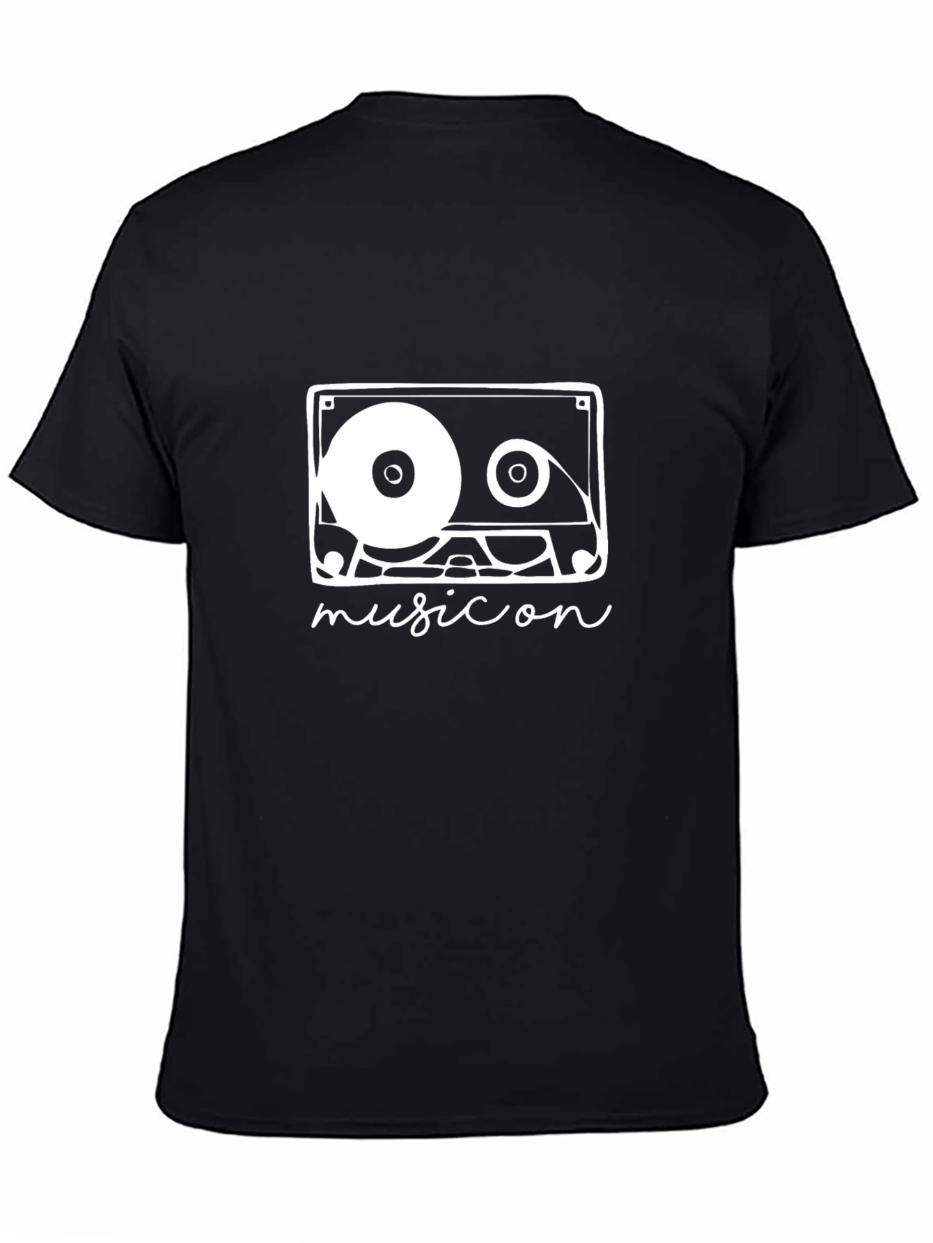 Music Cassette Graphic Tee - Retro Style