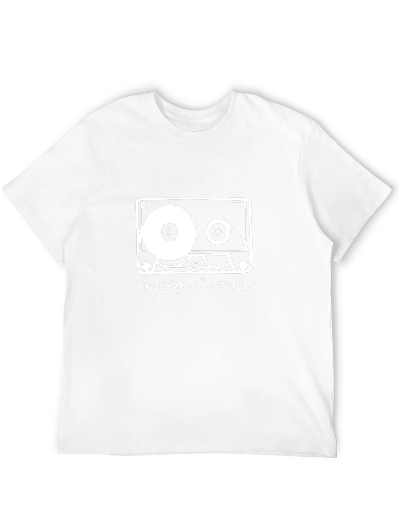 Music Cassette Graphic Tee - Retro Style