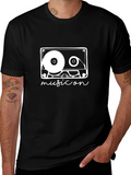 Music Cassette Graphic Tee - Retro Style