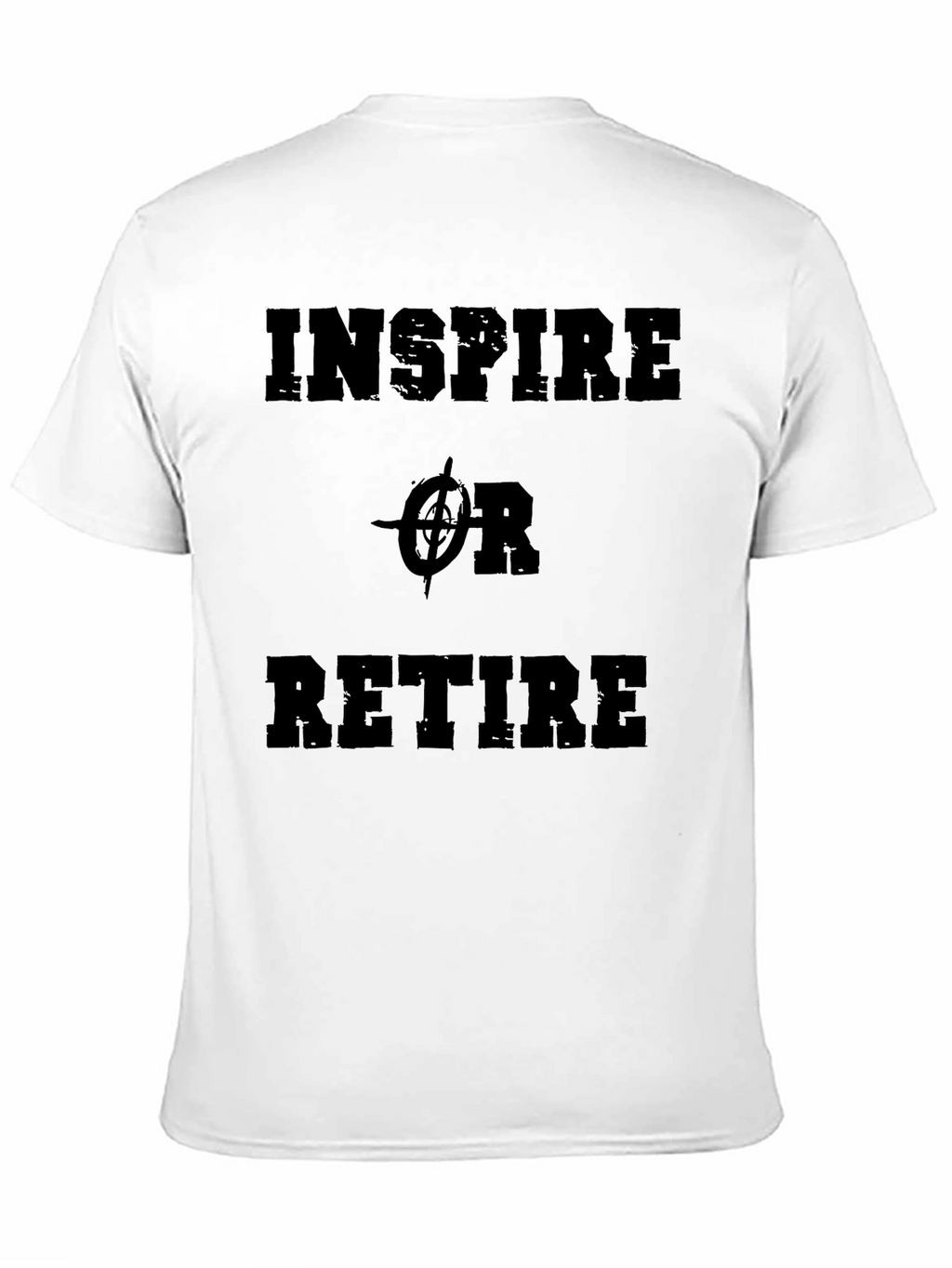 Inspire or Retire Black Graphic T-Shirt
