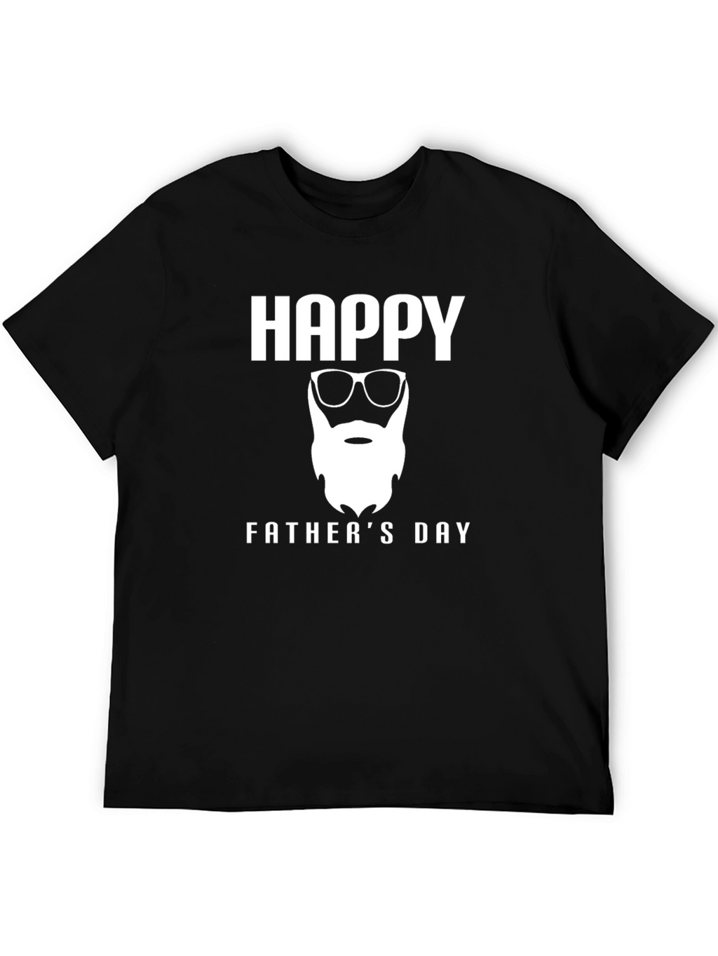 Happy Fathers Day Graphic Tee - Black