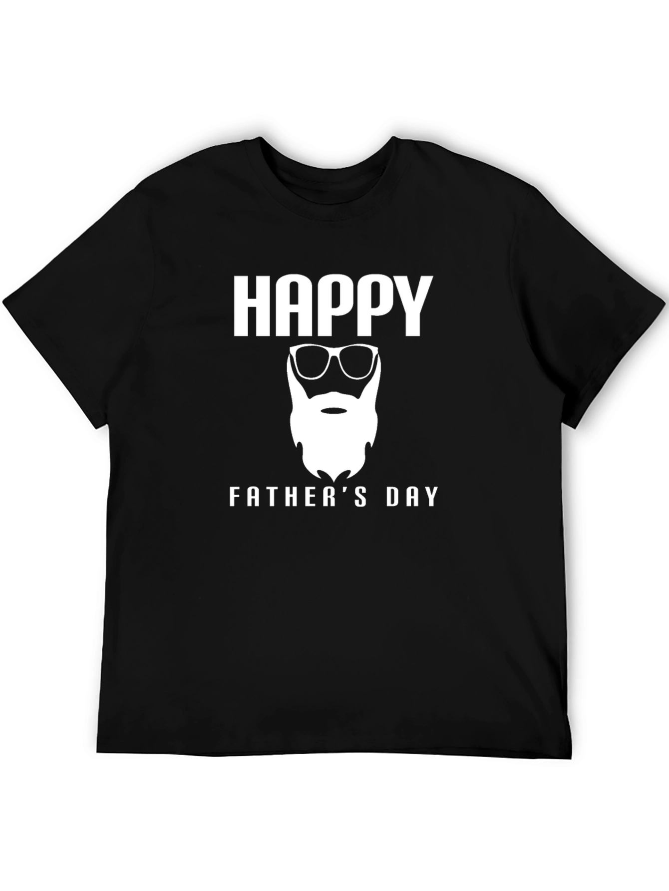 Happy Fathers Day Graphic Tee - Black