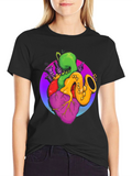 Musical Heart T-Shirt - Black Graphic Tee