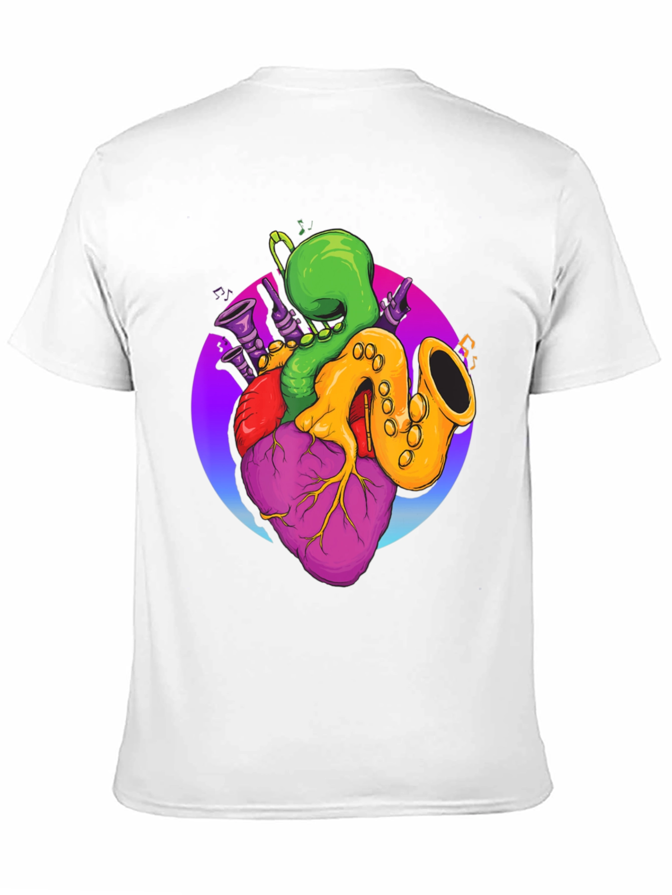 Musical Heart T-Shirt - Black Graphic Tee