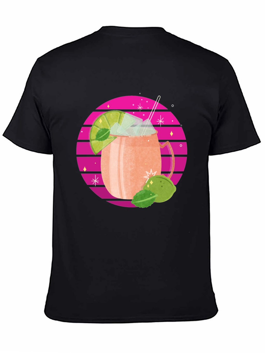 Retro Cocktail T-Shirt - Stylish Drink Design