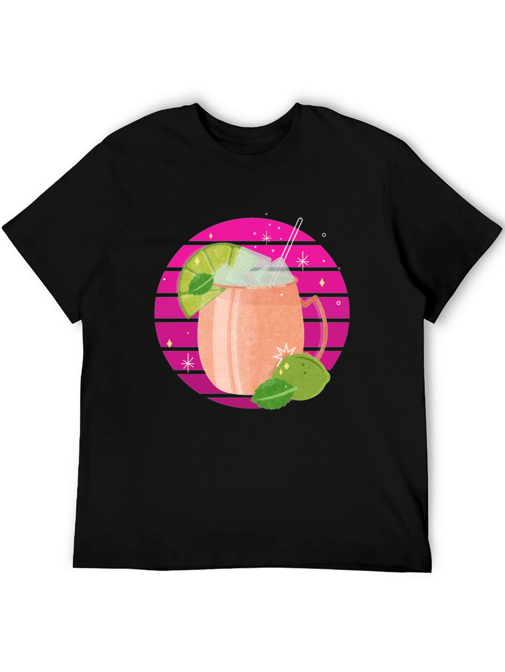 Retro Cocktail T-Shirt - Stylish Drink Design