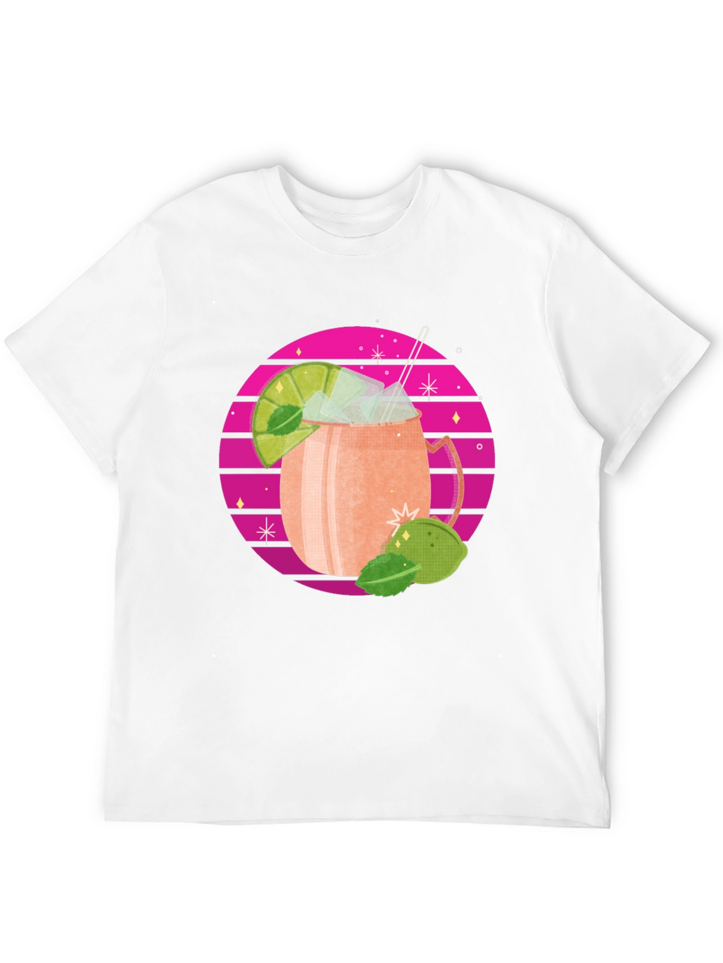 Retro Cocktail T-Shirt - Stylish Drink Design