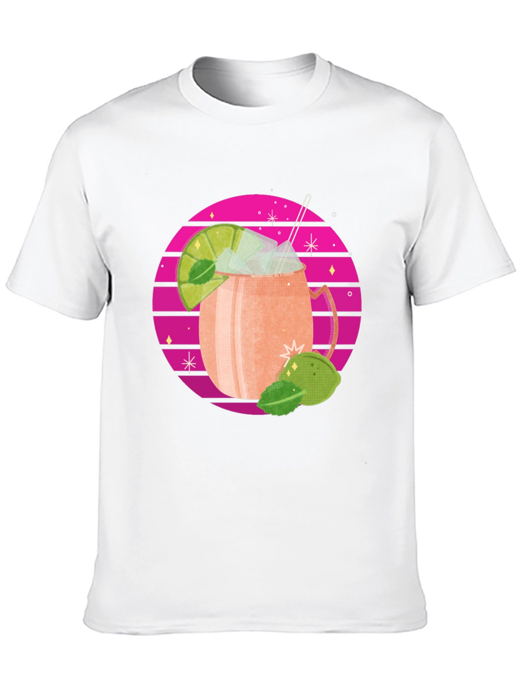 Retro Cocktail T-Shirt - Stylish Drink Design