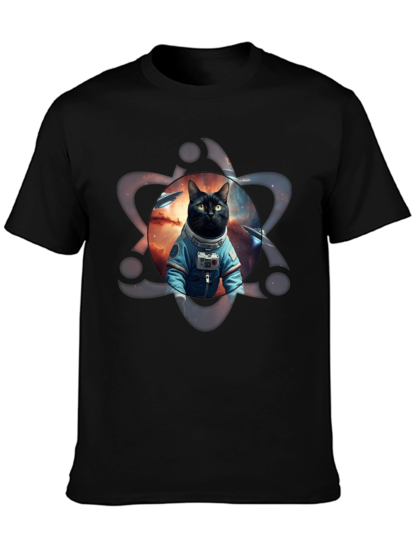 Cosmic Cat Astronaut Graphic Tee