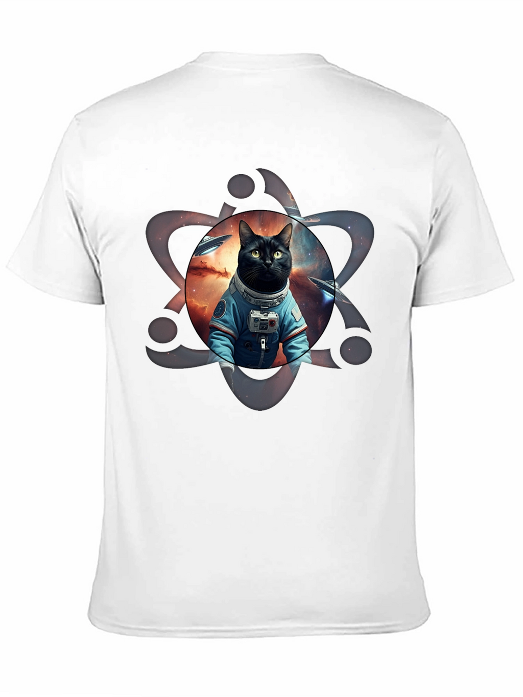 Cosmic Cat Astronaut Graphic Tee