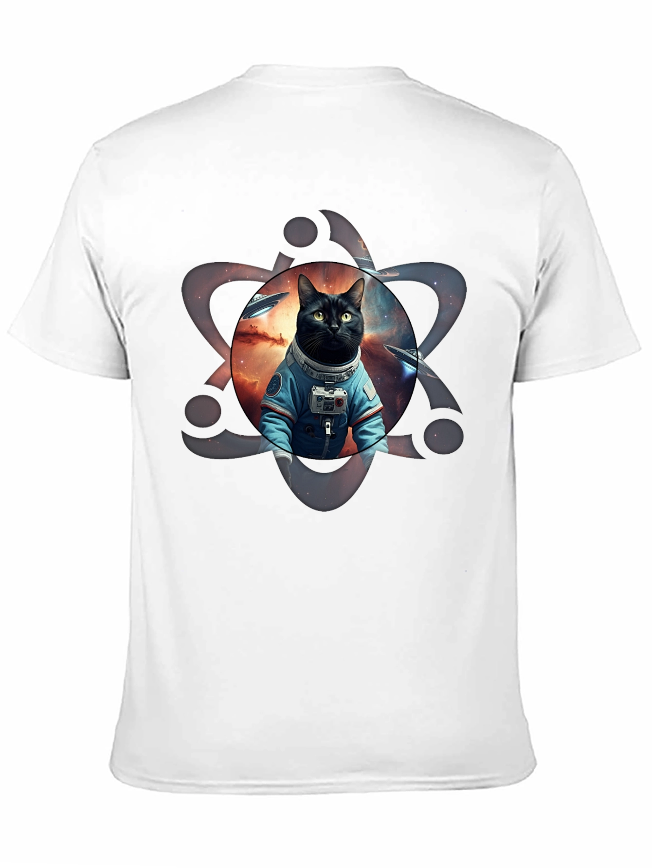 Cosmic Cat Astronaut Graphic Tee