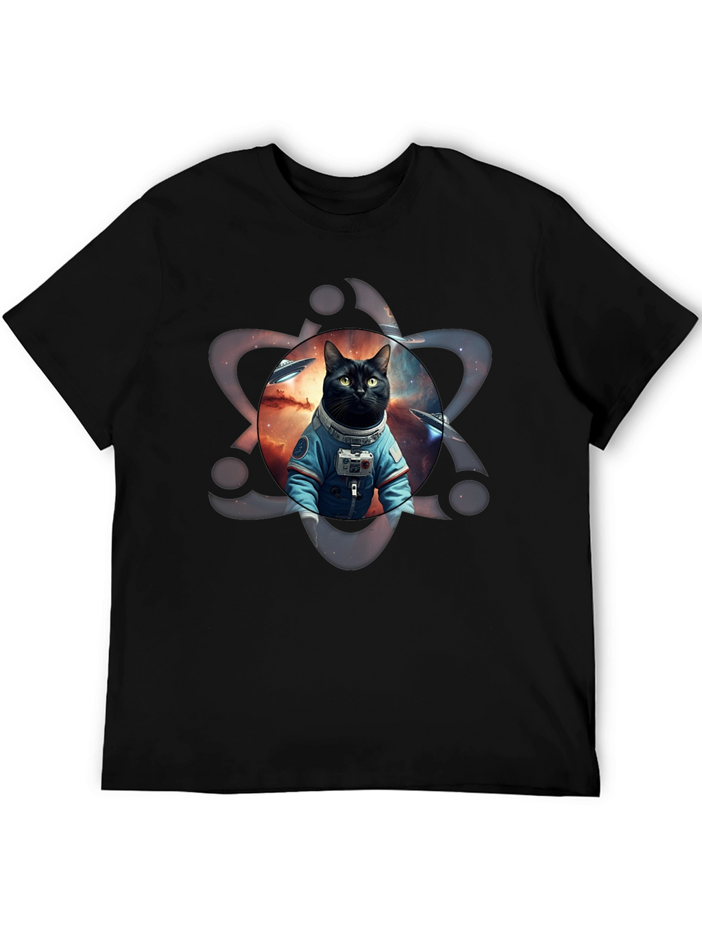 Cosmic Cat Astronaut Graphic Tee