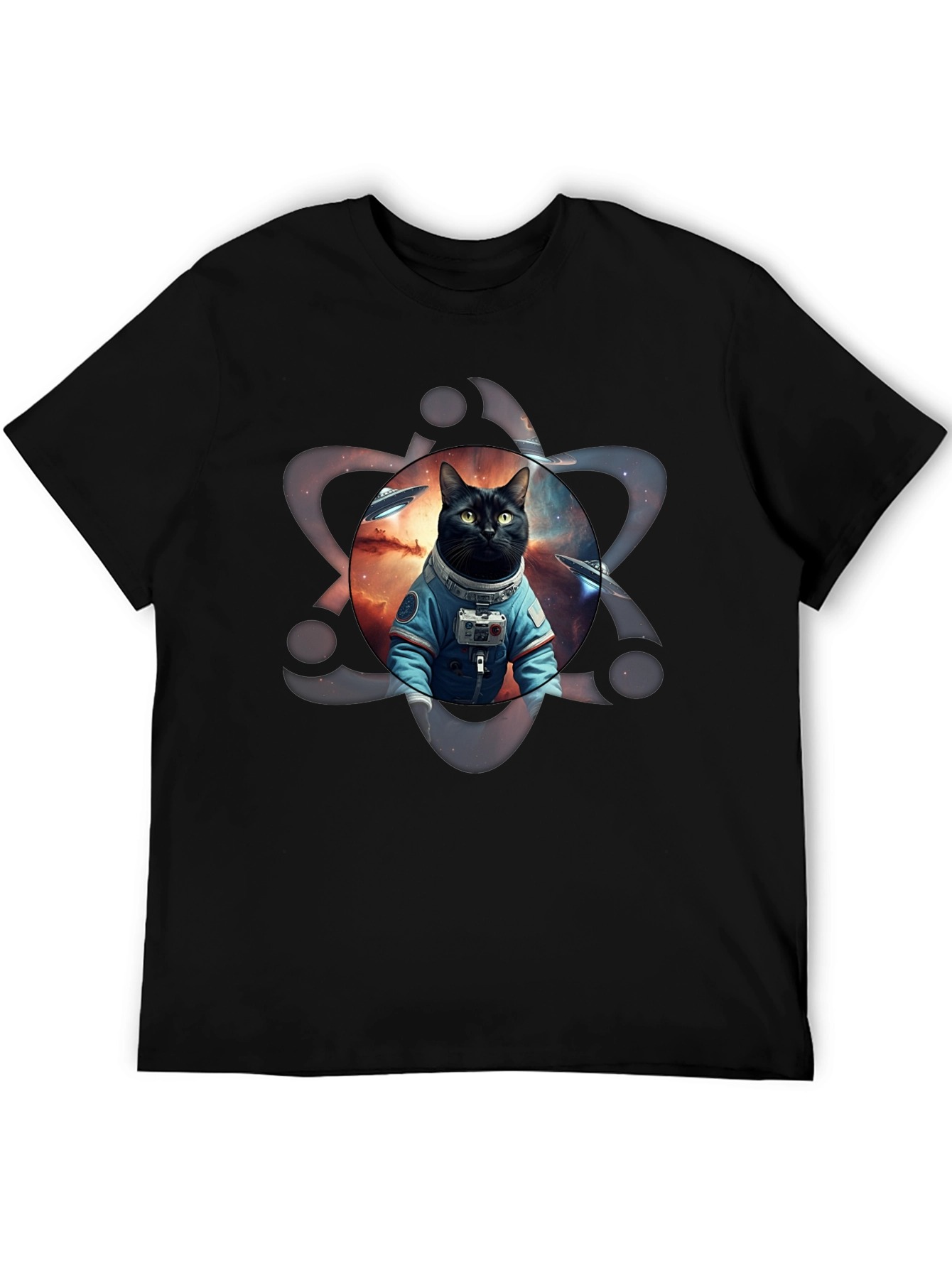 Cosmic Cat Astronaut Graphic Tee