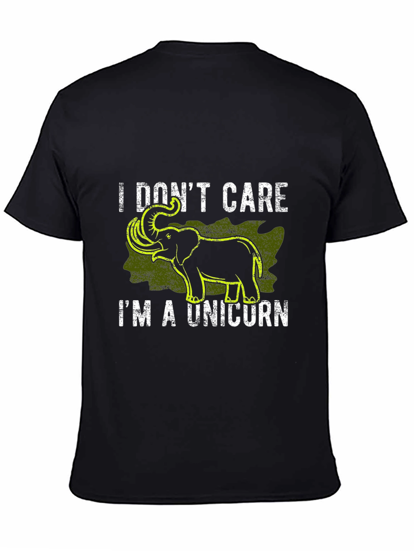 Funny Elephant Unicorn Graphic T-Shirt