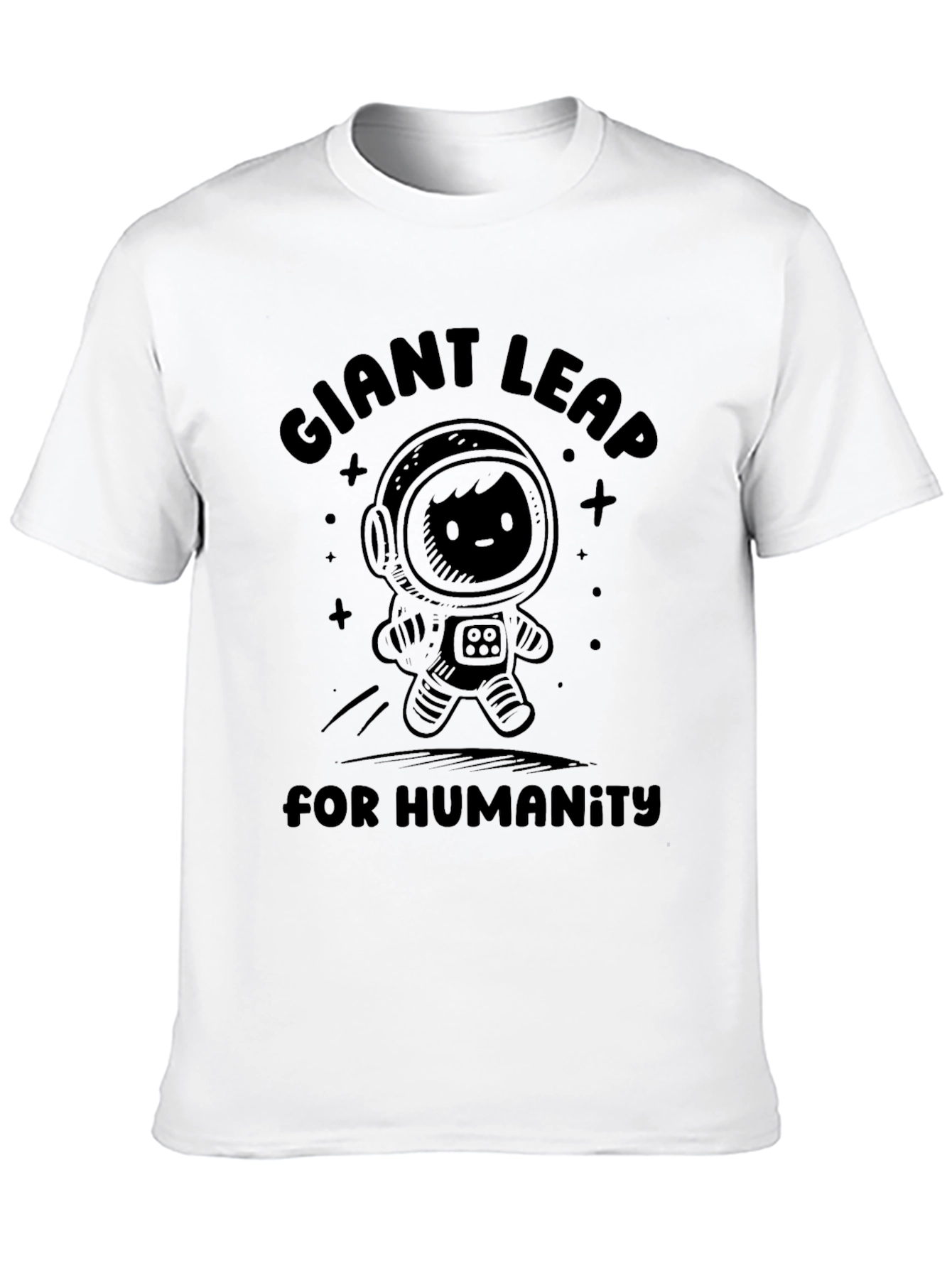 Giant Leap for Humanity Graphic Tee - Black