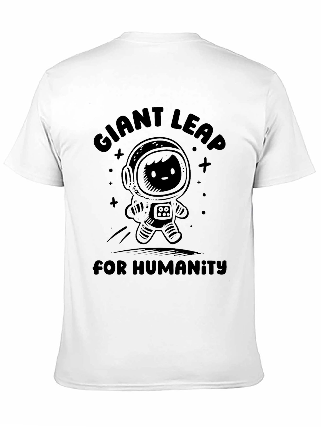 Giant Leap for Humanity Graphic Tee - Black