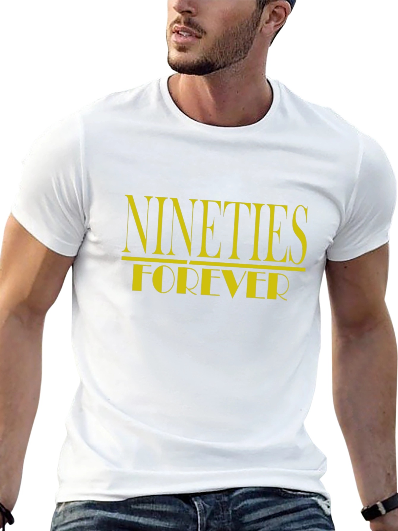 Nineties Forever Black Graphic T-Shirt