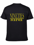 Nineties Forever Black Graphic T-Shirt