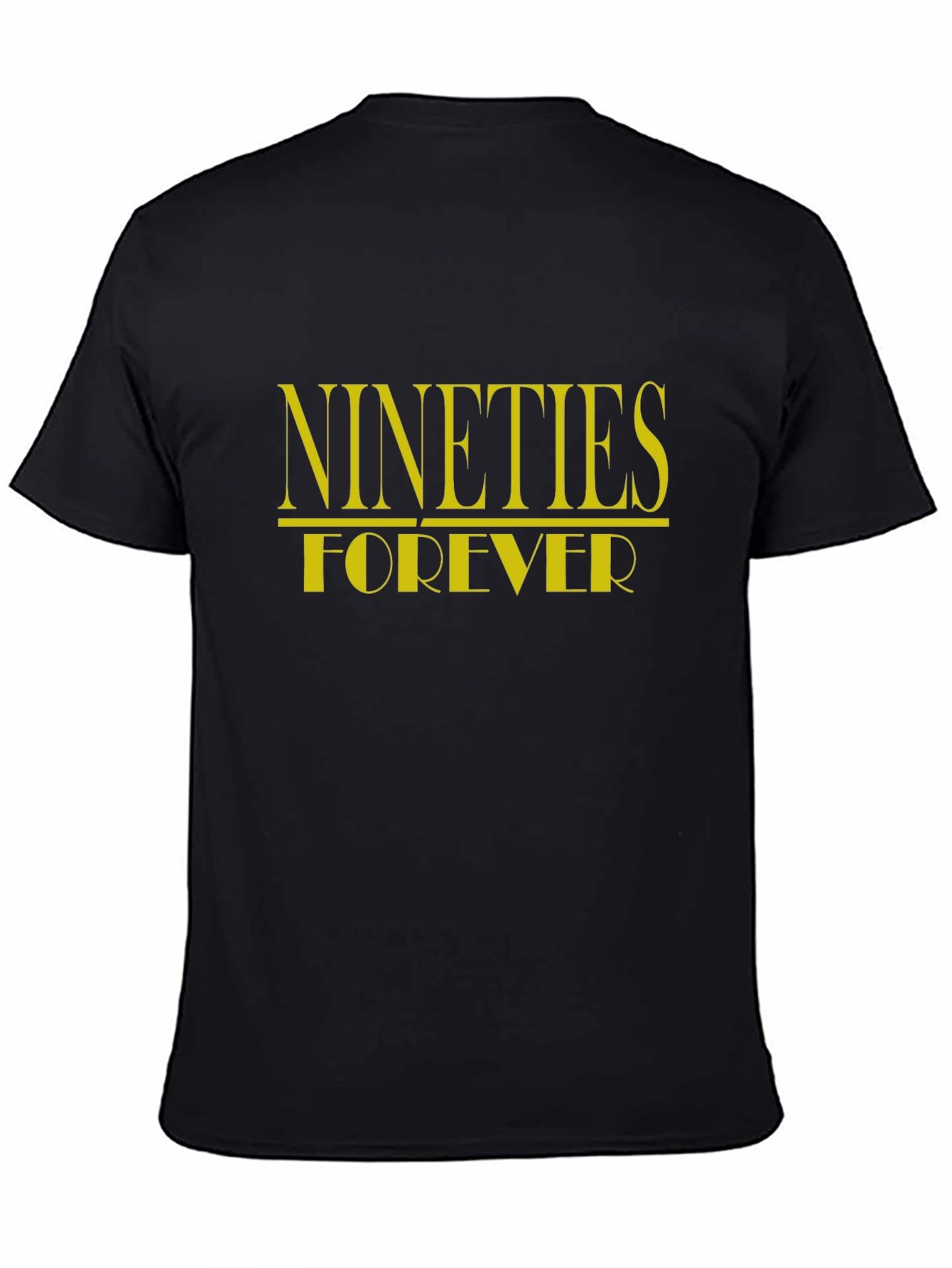 Nineties Forever Black Graphic T-Shirt