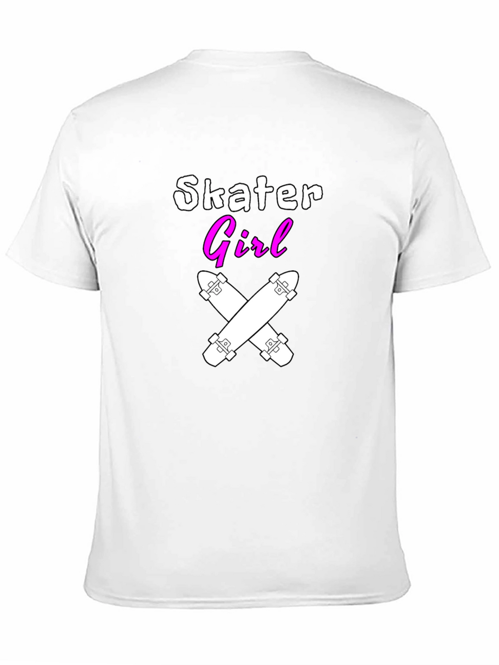 Skater Girl T-Shirt - Black Graphic Tee